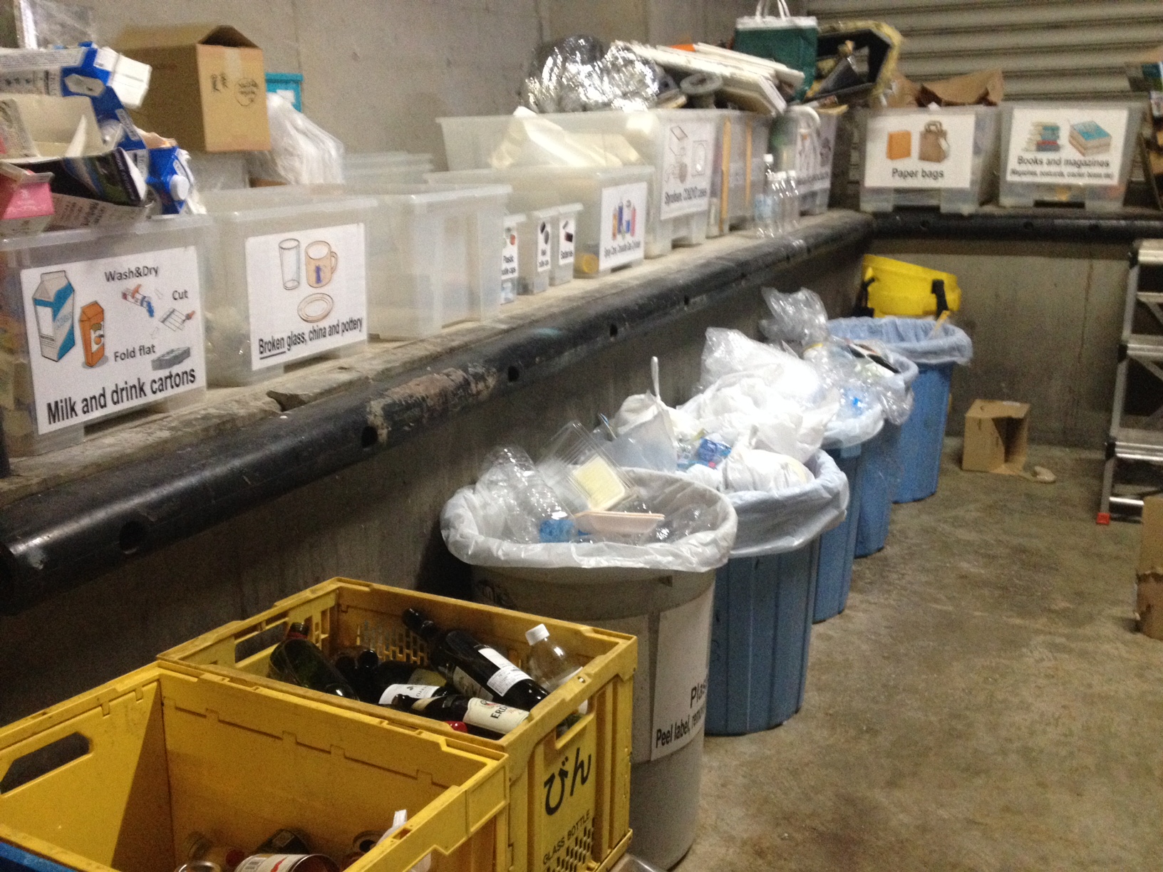 Embassy recycling bins